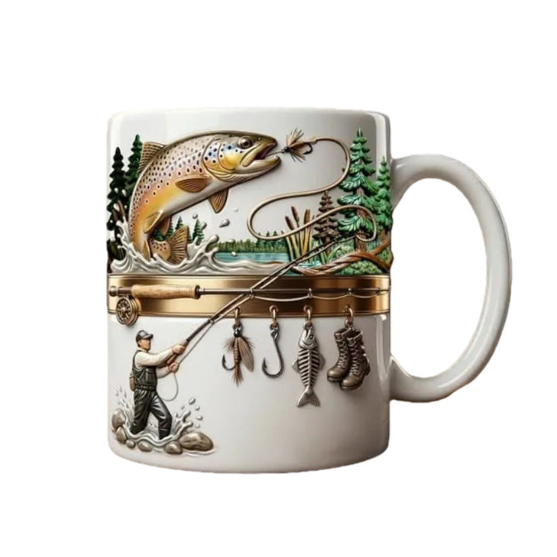 "Fiskeentusiast" kaffemugg