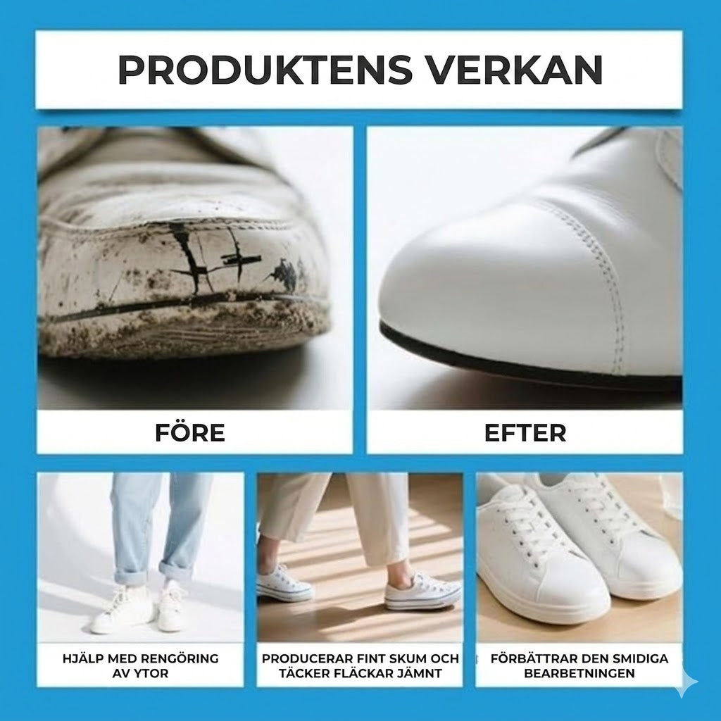 Reparationskräm för vita skor