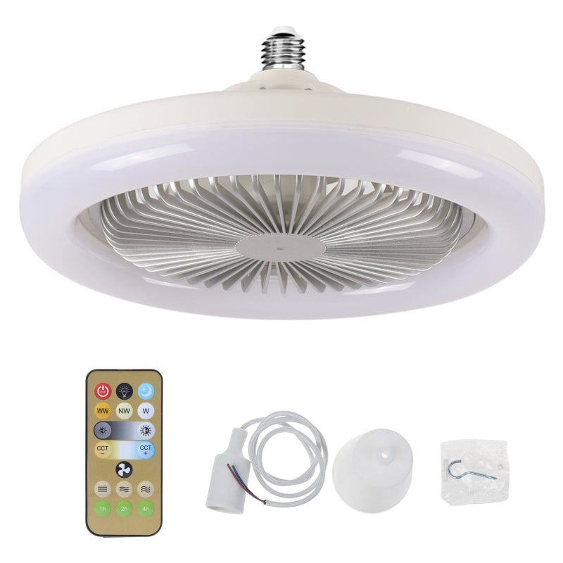 LED-takfläkt med fjärrkontroll – tystgående, 3 ljuslägen, energisparande 🌀
