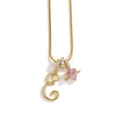 Elegant halsband med hjärtformat hänge