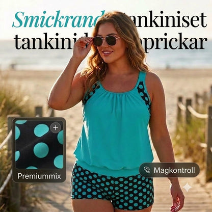 Tvådelad prickig bikini för dam