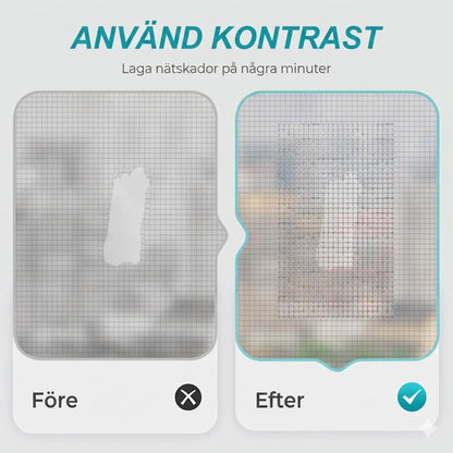 Självhäftande reparationstejp för insektsnät