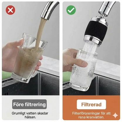 Kompakt vattenfilter för kran – Snabbinstallation kranfilter (Köp en, få en gratis)