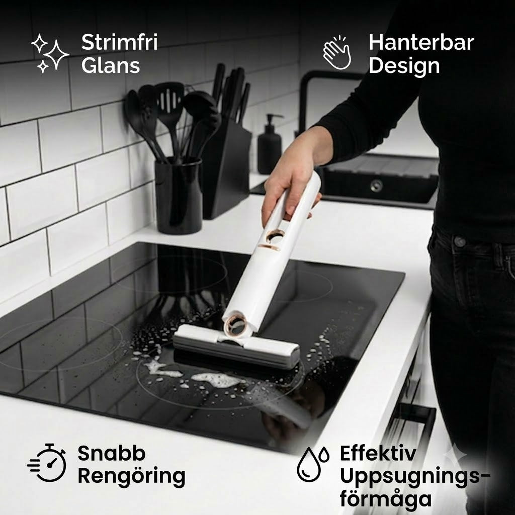 Praktisk mini rengöringspinne – multifunktionell rengöringsborste för svåråtkomliga hörn och kanter