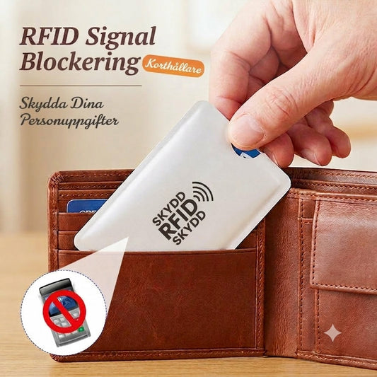RFID-blockerande kreditkortsfodral / Anti-skimming kortskydd