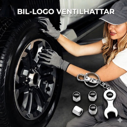 Lyxiga ventilhattar med billogo – 4-pack