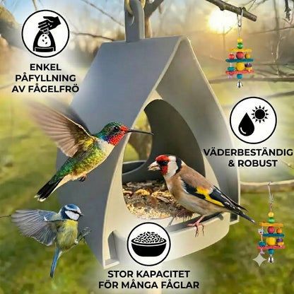 Hängande fågelmatare – Stor kapacitet, idealisk för trädgårdar och balkonger