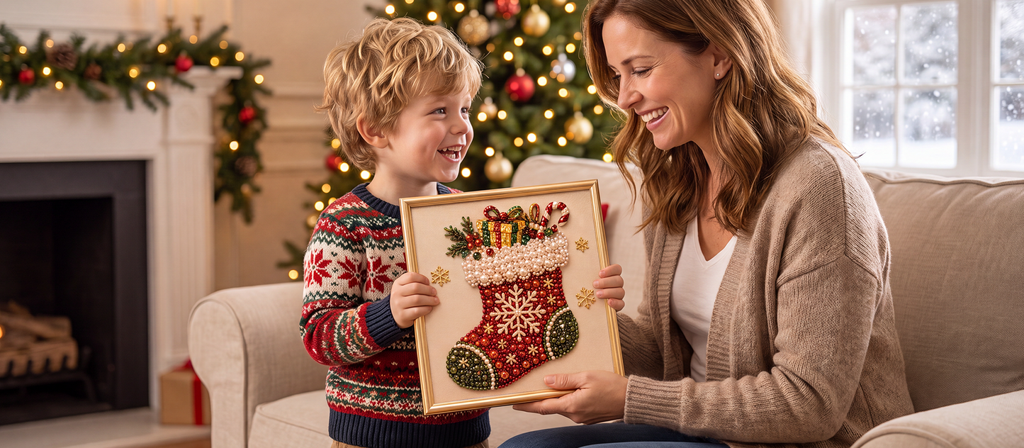 🔥 Tidsbegränsat erbjudande: 50 % rabatt! 🎨💎 Jultema DIY diamantmålningsset – perfekt för nybörjare 🎄