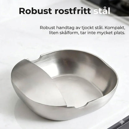 Lyxigt skedställ i rostfritt stål för köksbänk – Högkvalitativt soppskedställ