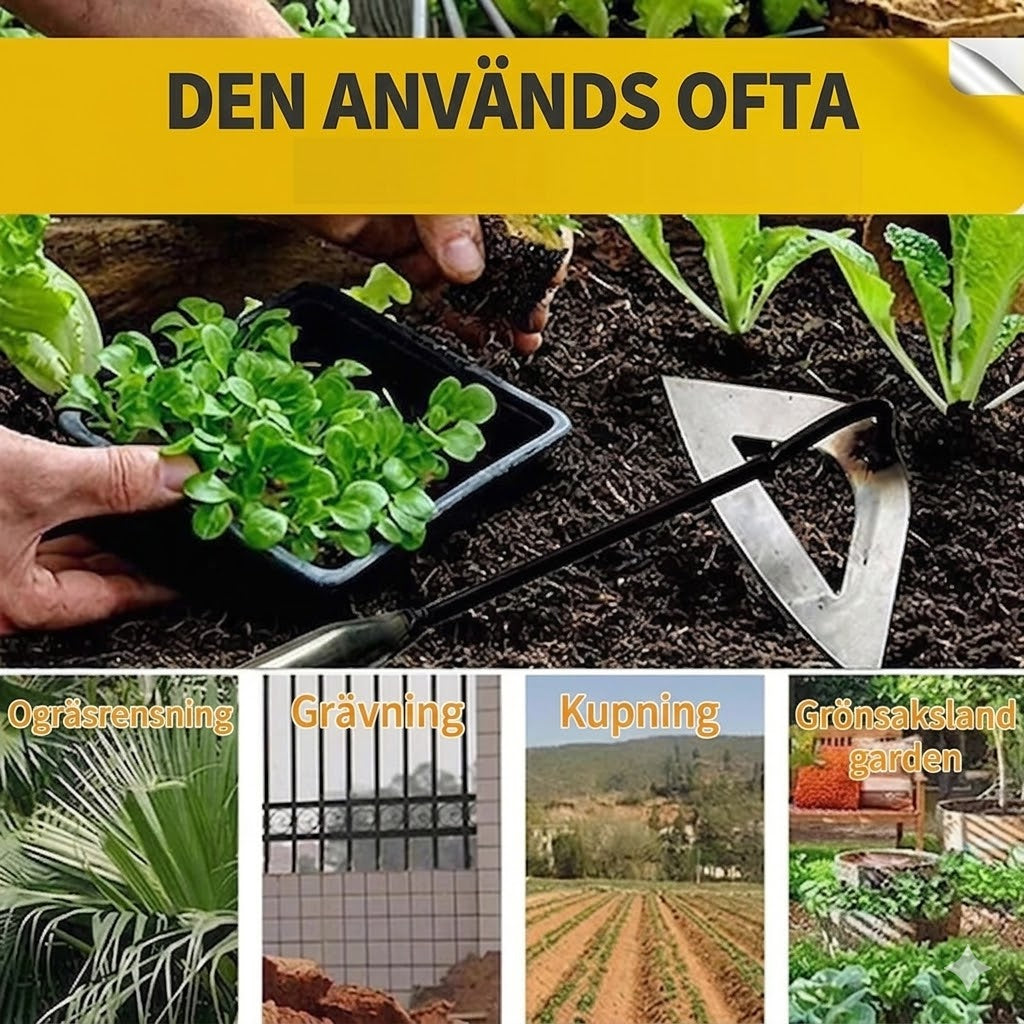 Manuell ogräsuppdragare för trädgården – Köp en, få en på köpet!