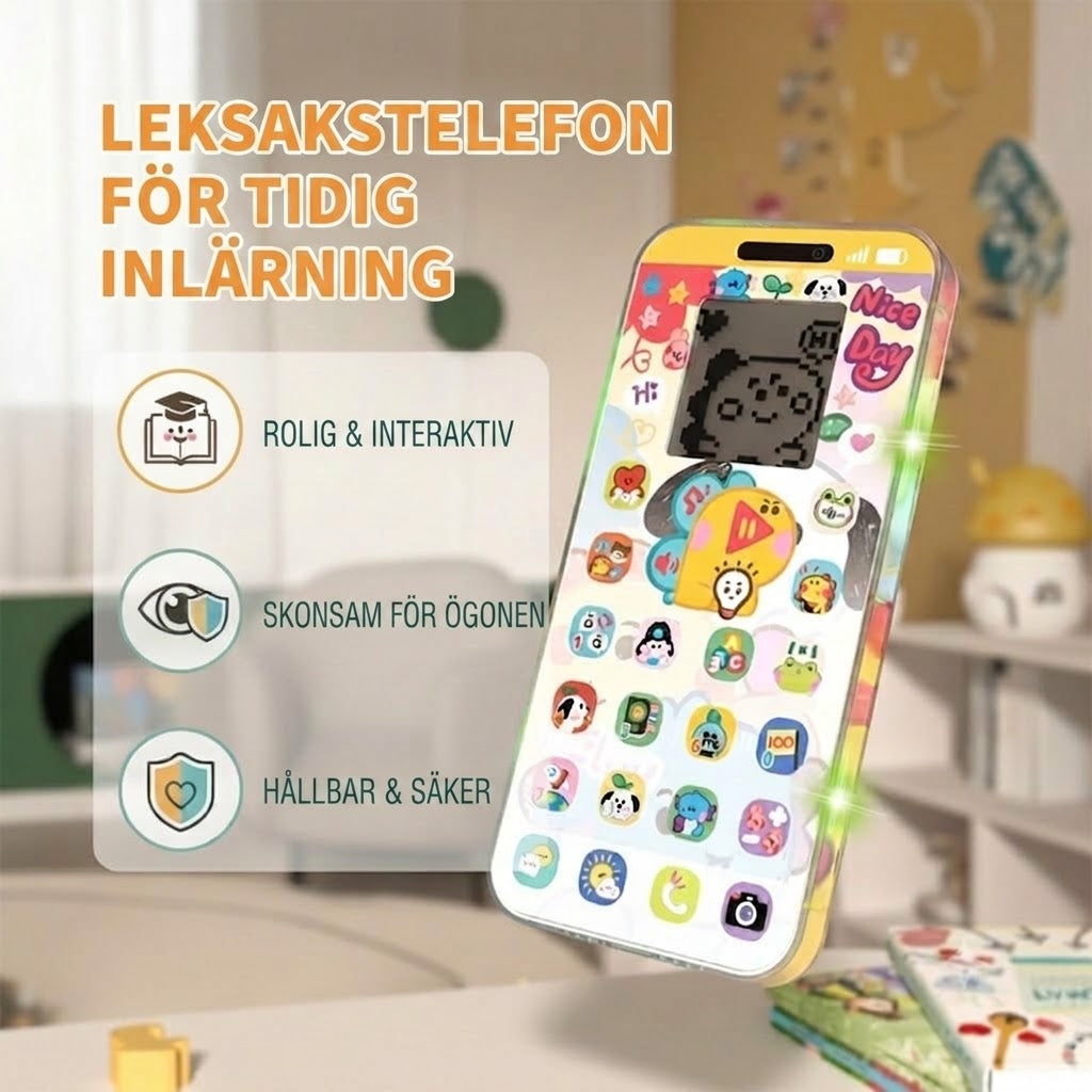 🔥📢 50 % rabatt 📱 Pedagogisk smartphone för barn | Lärande genom lek, ögonvänlig design – det ideala valet för lärande ✨👶