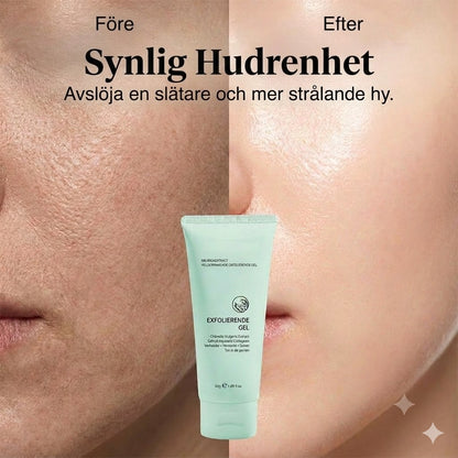 Exfolierande gel med örtextrakt