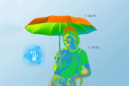 Ultralätt kolfiberparaply – UV-skydd (svart beläggning), sol- och regnskydd ☂️