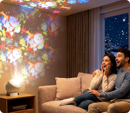 Roterande LED-projektorlampa – dynamisk stämningsbelysning