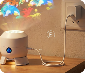 Roterande LED-projektorlampa – dynamisk stämningsbelysning
