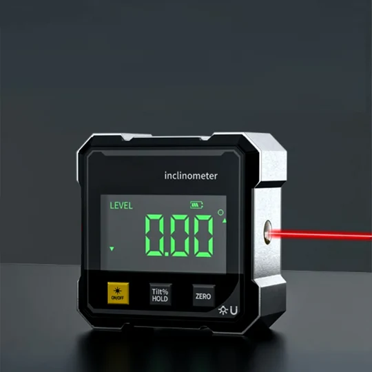 Digital lasergoniometer med magnet