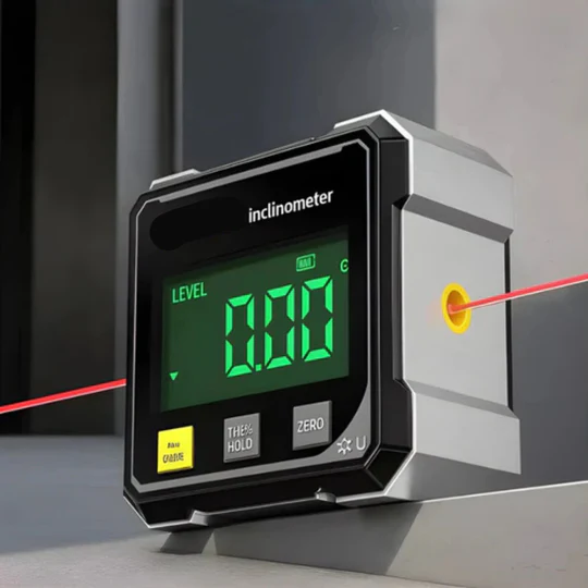 Digital lasergoniometer med magnet