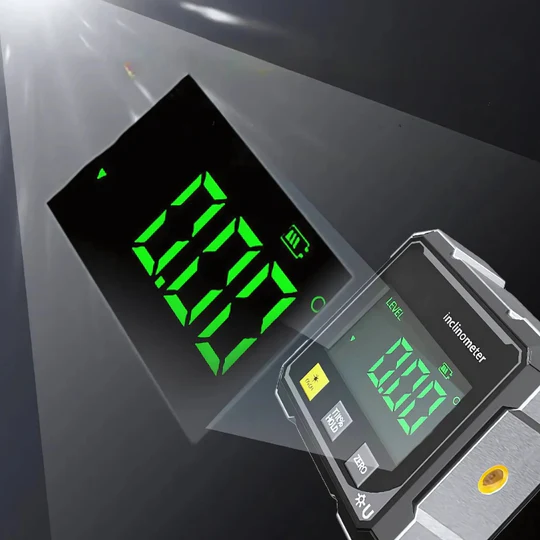 Digital lasergoniometer med magnet
