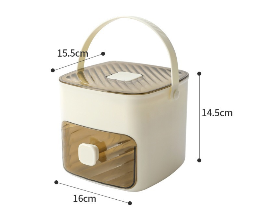 Isbitsform i silikon med lock – pressbar ismugg med handtag