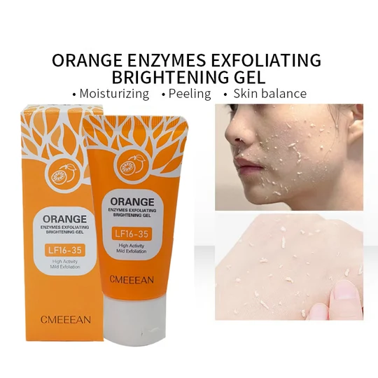 🍊 Tidsbegränsat erbjudande: Köp 1, få 1 gratis! Apelsin peelinggel – tar skonsamt bort döda hudceller ✨