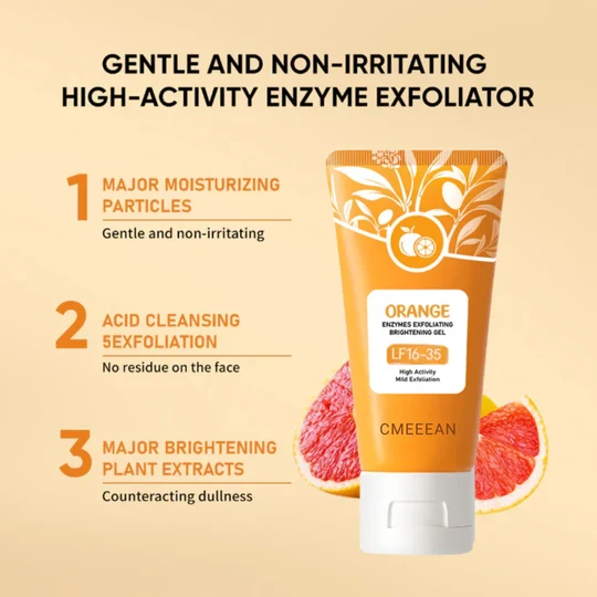 🍊 Tidsbegränsat erbjudande: Köp 1, få 1 gratis! Apelsin peelinggel – tar skonsamt bort döda hudceller ✨