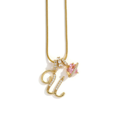 Elegant halsband med hjärtformat hänge