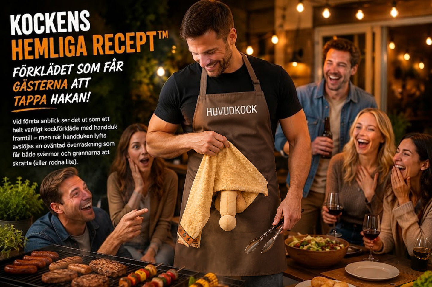 👨‍🍳 Kockens hemlighet – det här förklädet kommer att imponera på dina gäster! 😂