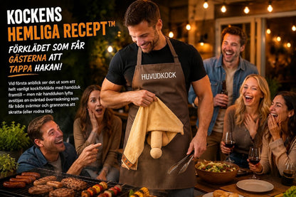 👨‍🍳 Kockens hemlighet – det här förklädet kommer att imponera på dina gäster! 😂