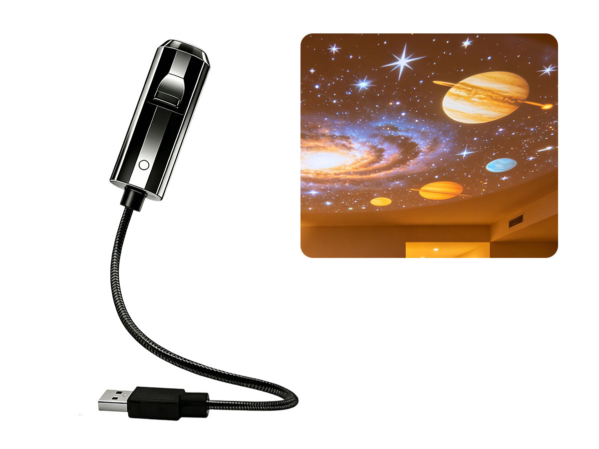 🔌 Plug-and-play HD nattlampa med stjärnhimmel- och havsprojektion 🥳⭐