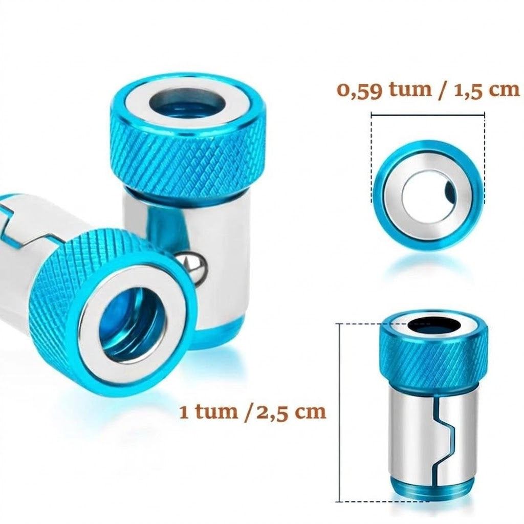 Universell magnetring för skruvbits – 3-pack