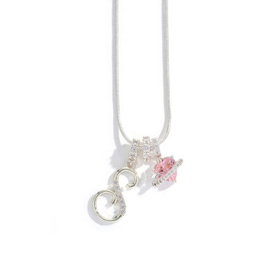 Elegant halsband med hjärtformat hänge