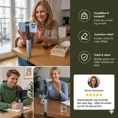 Bärbart mobilställ – Hopfällbart och justerbart reseställ