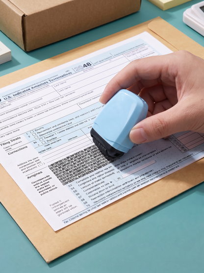 📢📢 50 % rabatt!! ⏰ Sluta riva sönder brev i småbitar som en kanin i en kartongfabrik! 🐰📦 Denna kompakta och bärbara skyddsrulle, med en täckbredd på upp till 17 mm, döljer all känslig information i ett enda drag!