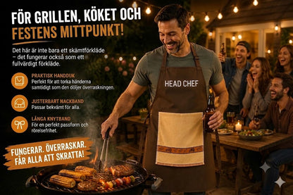 👨‍🍳 Kockens hemlighet – det här förklädet kommer att imponera på dina gäster! 😂