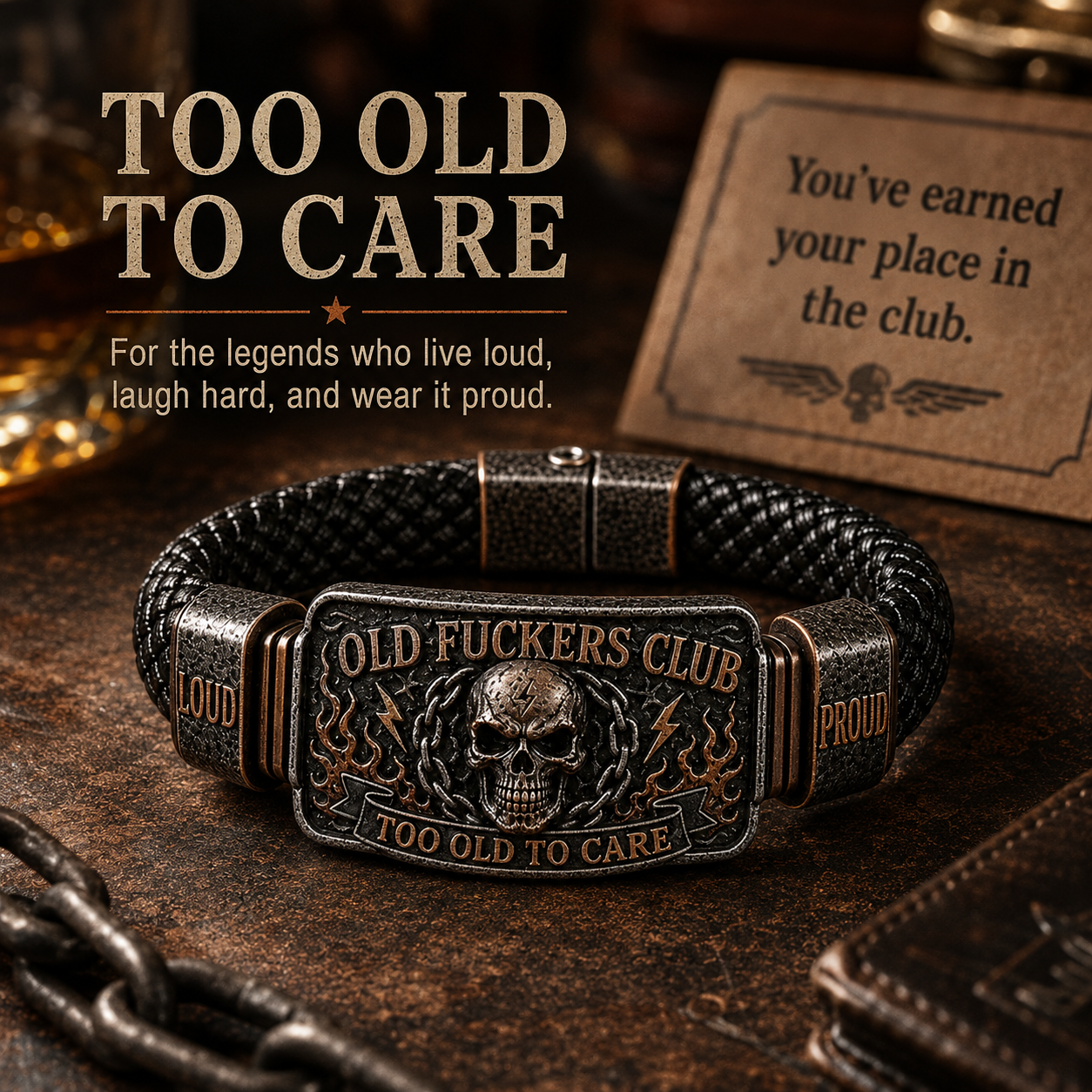 ☠️ Gubbklubben & Vild & Fri 🪓 | 2026 Limited Edition Vintage-armband