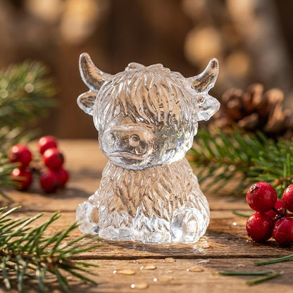 🐮 Mini skotsk höglandsko – 3D silikonform för isbitar