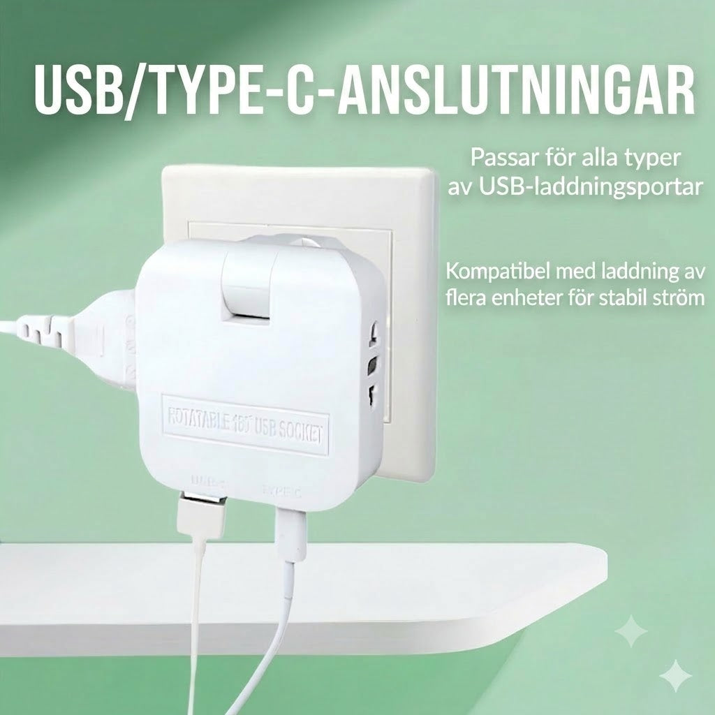🔌 Roterbart eluttag – en praktisk lösning för trånga utrymmen