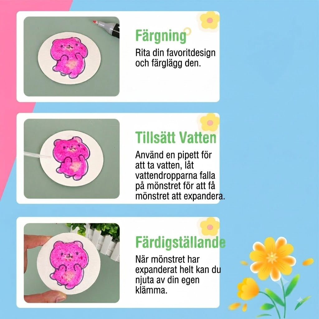 👩‍🎨🔮 Barnsäkert skumpapper (dekorgummi) – mjukt och flexibelt, perfekt för kreativa projekt, lärande och barnpyssel 🎁✂️