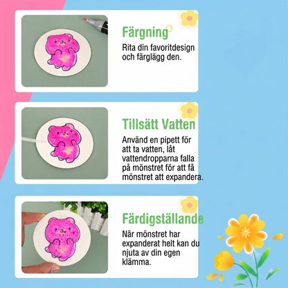 👩‍🎨🔮 Barnsäkert skumpapper (dekorgummi) – mjukt och flexibelt, perfekt för kreativa projekt, lärande och barnpyssel 🎁✂️
