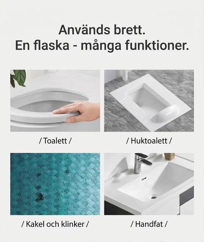 Multifunktionell badrumsspray