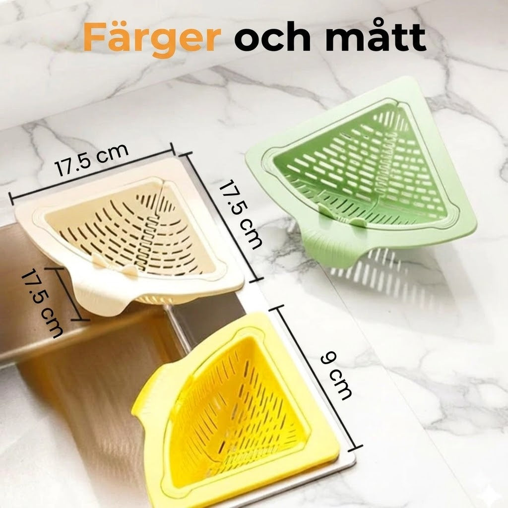 Magnetisk hörnsil för diskho – avfallskorg för matrester
