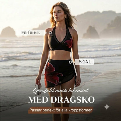 👙🌊 Fiskformad knytbikini – med dragsko för den ultimata sommarkänslan