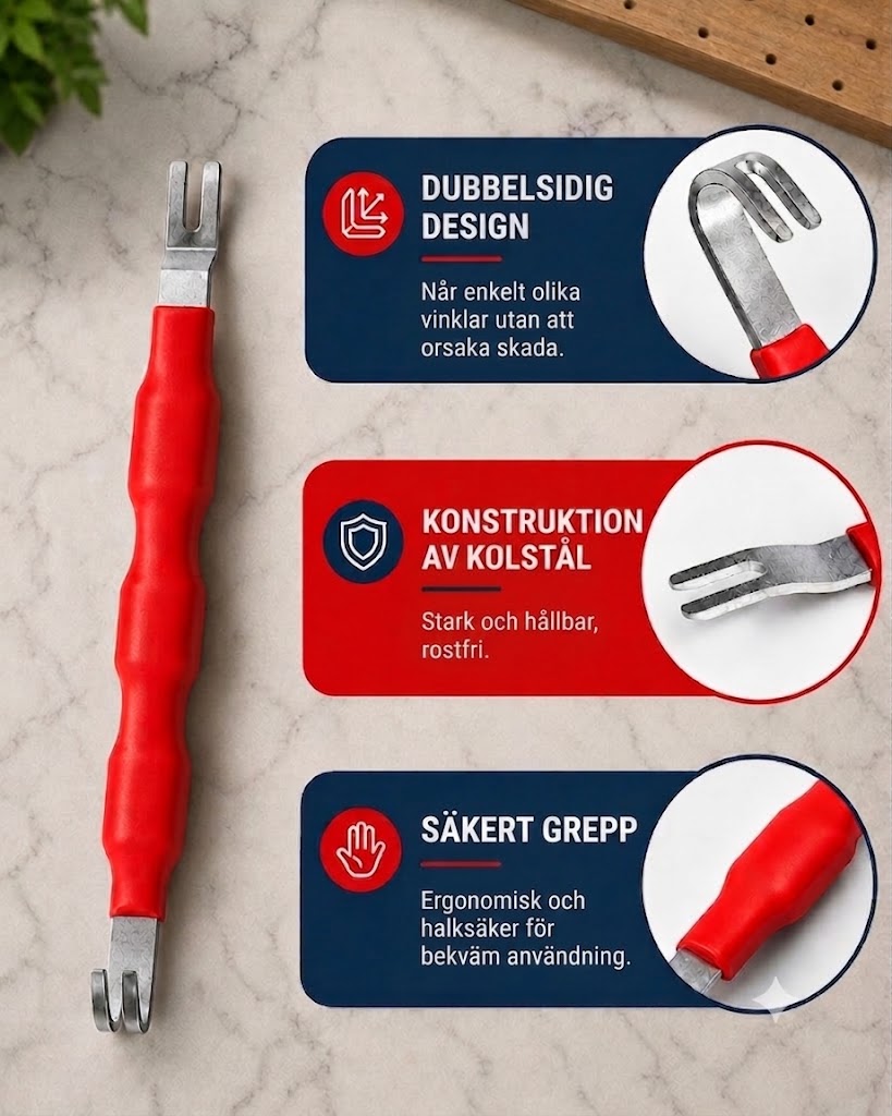 ProReach 5-delars tångset för demontering av elektriska kontakter - specialverktyg för bil och el