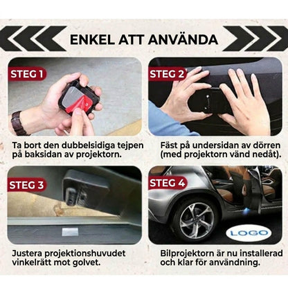 Projektorsats för bildörr med logotyp | 1 set (2 st.)