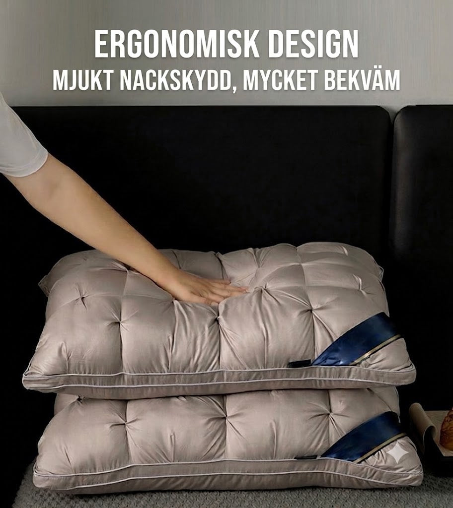 Ergonomisk nackkudde – andningsbar, mjuk, med 3D-sömnadsteknik (1 st)