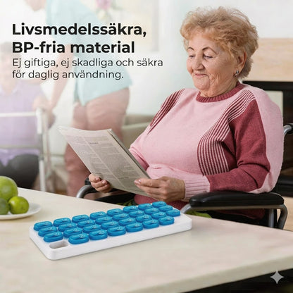 Dosett för 31 dagar  Månatlig pillerbox