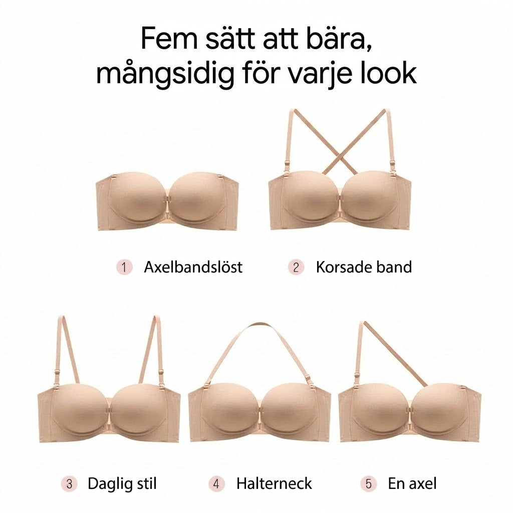 Push-up bh med knäppning fram