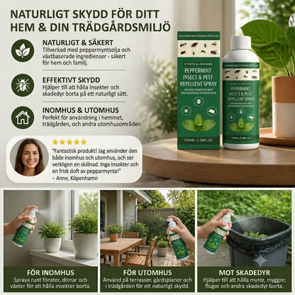 MOONSPRY Pepparmynta Insektsspray – Kan användas både inomhus och utomhus, ett insektsmedel lämpligt för sovrum och trädgårdar.