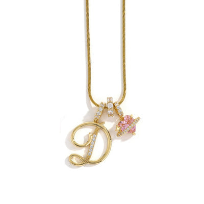 Elegant halsband med hjärtformat hänge