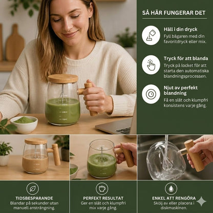 Elektrisk självomrörande kopp – Bärbar automatisk mugg